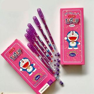LEAFBOOK Bút Viết Gel Nước Mực Nho Thơm Ngòi 0.38mm Thoru/ Tforu Doreamon AH888 / VS999 Mực Tím