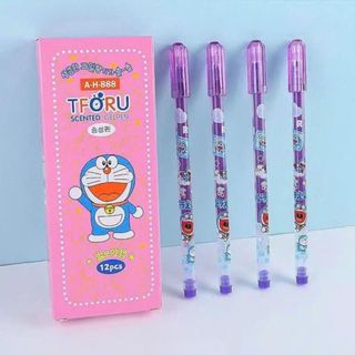 LEAFBOOK Bút Viết Gel Nước Mực Nho Thơm Ngòi 0.38mm Thoru/ Tforu Doreamon AH888 / VS999 Mực Tím