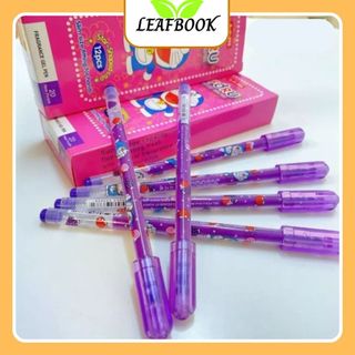 LEAFBOOK Bút Viết Gel Nước Mực Nho Thơm Ngòi 0.38mm Thoru/ Tforu Doreamon AH888 / VS999 Mực Tím
