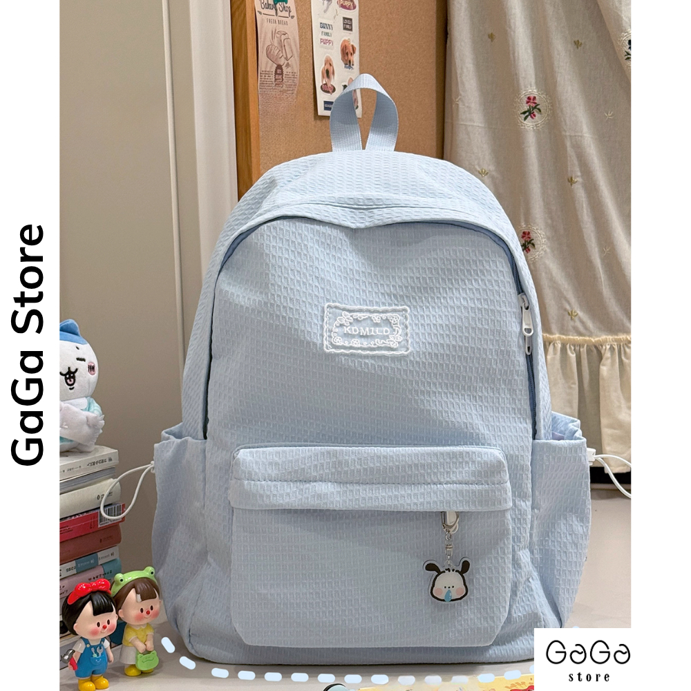 Balo nữ đi học thời trang ullzang hàn quốc, cặp sách học sinh cấp 2 cấp 3 phong cách basic B872 gagastore