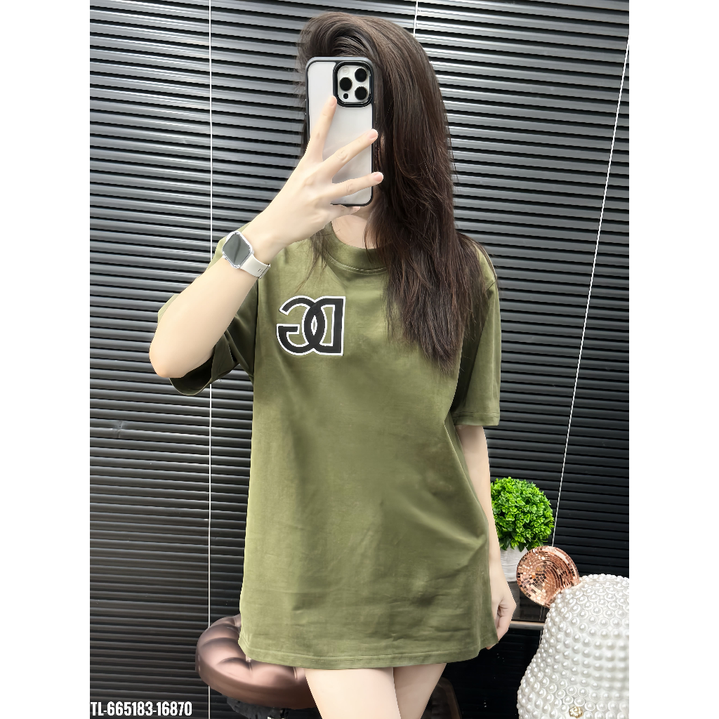 ÁO thun nam QC cổ tròn họa tiết thêu tay ngắn phong cách trẻ trung chuẩn from