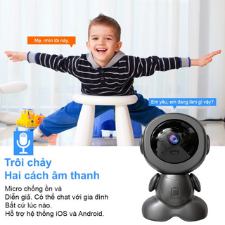3MP wifi Camera trong nhà Máy Ảnh Robot Giám Sát Không Dây HD 360 Độ Panorama Cho Nhà Theo dõi cuộc gọi thoại di động