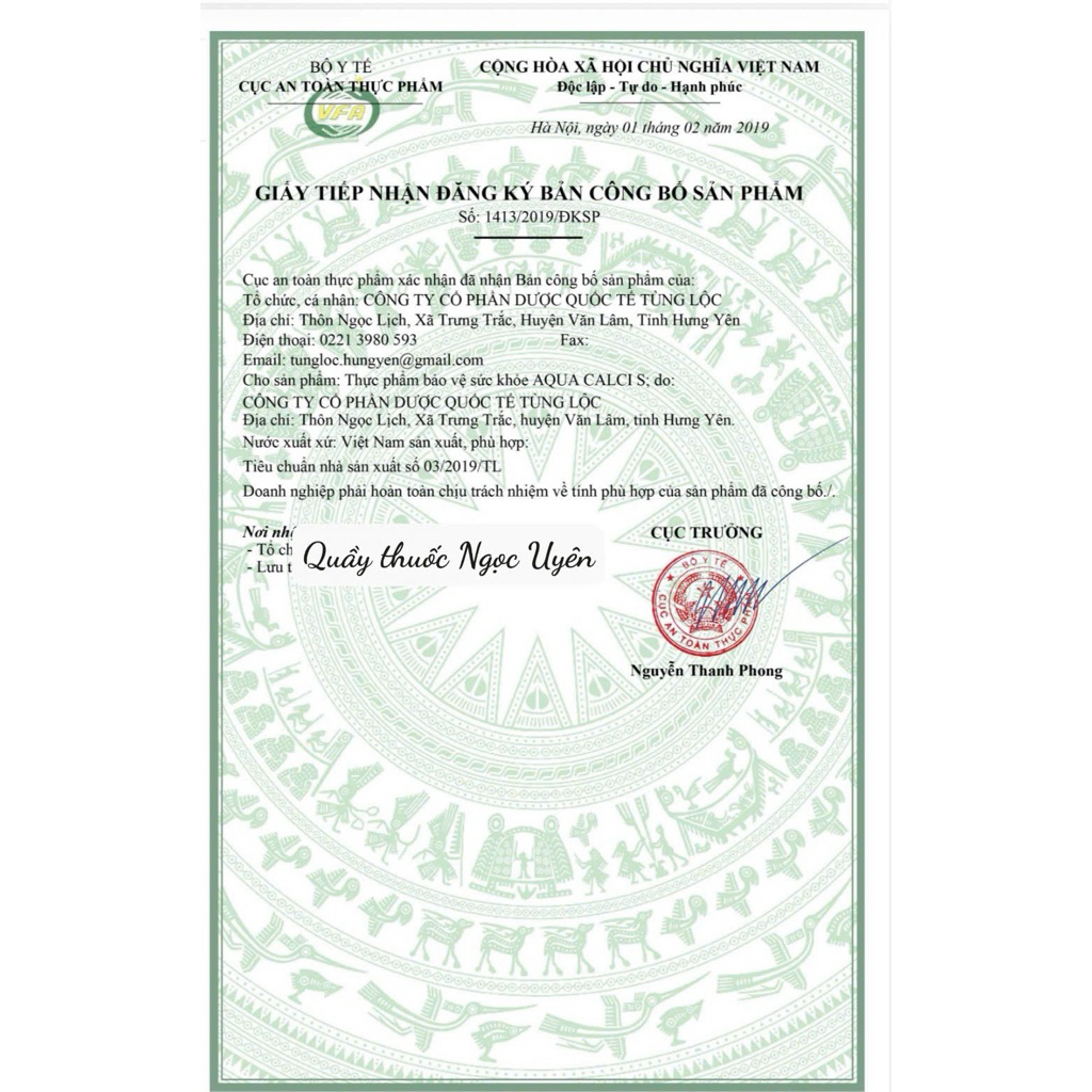 AQUA CALCI S [ DATE MỚI ]
