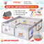 Quây Vải Cho Bé Mẫu Mới, Quây Nhà Bóng Khung INOX Chống Gỉ, Tặng Vòng Tập Đi Cho Bé