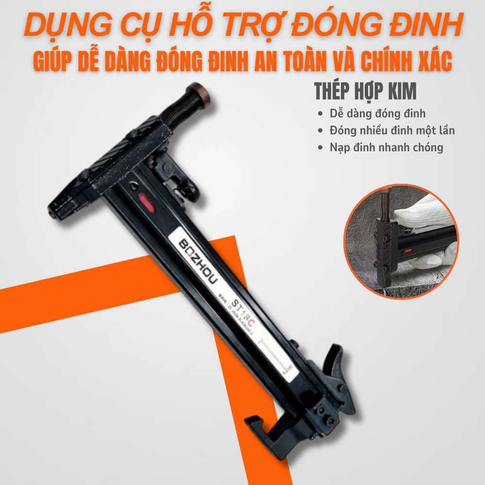 Dụng Cụ Đóng Đinh Bê Tông Tự Động ST18C đóng đinh dễ dàng, an toàn và chính xác