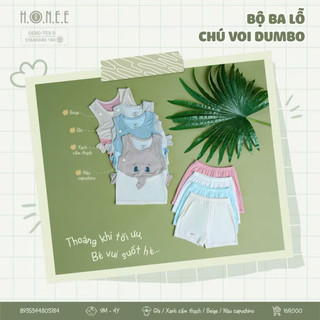 Bộ ba lỗ chú voi dumbo hrnee sale