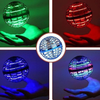 Bóng Bay UFO Phát Sáng LED Có Remote – Fly Orb Spinner Ball Tự Bay Cảm Ứng Tay + Sạc USB Dành Cho Bé