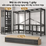 ONLY Tủ Quần Áo Không Cần Lắp Ráp Tủ Vải Đựng Quần Áo Có Thể Gập Lại Tủ Vải Đựng Quần Áo Khung Thép Chịu Lực Tủ Vải — ảnh 7