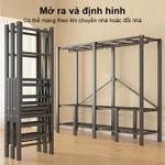 ONLY Tủ Quần Áo Không Cần Lắp Ráp Tủ Vải Đựng Quần Áo Có Thể Gập Lại Tủ Vải Đựng Quần Áo Khung Thép Chịu Lực Tủ Vải — ảnh 6