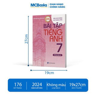 Sách - Bài Tập Tiếng Anh lớp 7 theo SGK Global Success (Không Đáp Án) - Mai Lan Hương