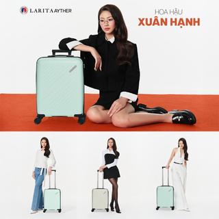 Vali Kéo MIAvn Larita AYTHER Size 20/24 Inch, 100% Nhựa PP Đàn Hồi Hạn Chế Bể Vỡ, Bánh Xe Đôi, Khoá Số