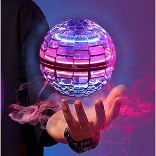 Bóng Bay UFO Phát Sáng LED Có Remote – Fly Orb Spinner Ball Tự Bay Cảm Ứng Tay + Sạc USB Dành Cho Bé