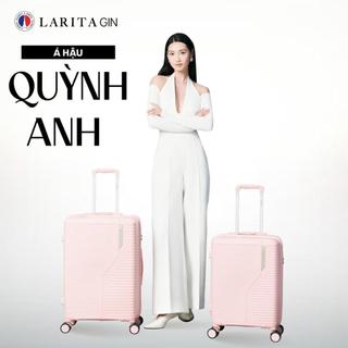 Vali Kéo MIAvn Larita GIN - Size 20/24 inch, Nhựa PP Dẻo Nguyên Chất, Hạn Chế Bể Vỡ, Khoá Mật Khẩu Số, Bánh Xe Kép