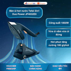 Bàn ủi hơi nước Tefal 2in1 Duo Power JF4032E0 - Bình chứa 400ml - Bảo hành chính hãng 24 tháng