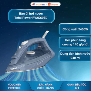 Bàn ủi hơi nước Tefal Power FV2C60E0 - Tích hợp ủi khô/nước - Bảo hành chính hãng 24 tháng