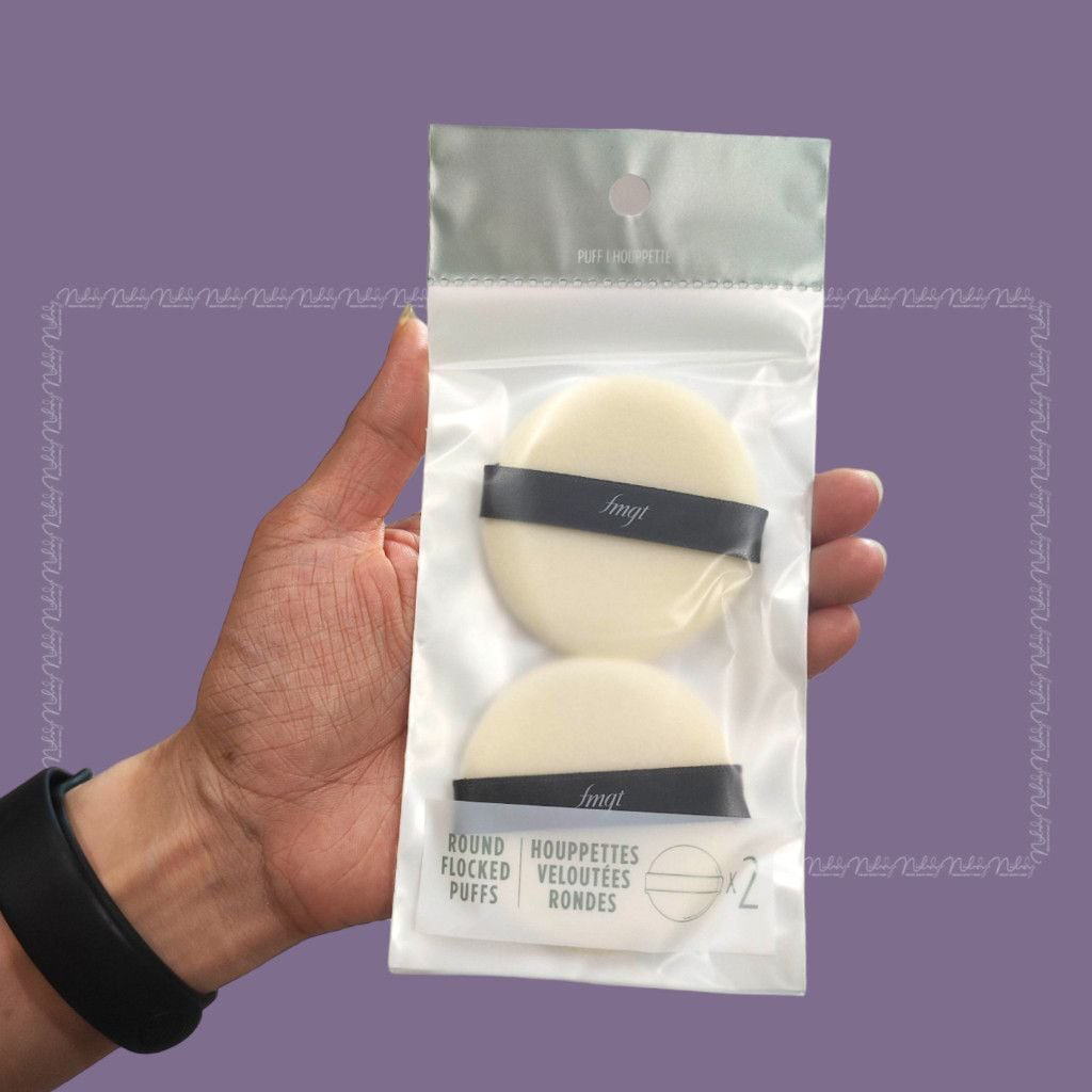 Bông tán phấn Round Flocked Puff The Face Shop