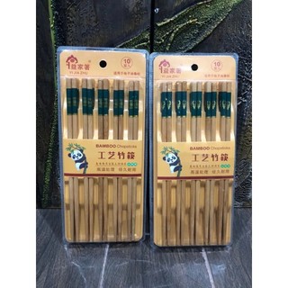 Bộ 10 Đôi Đũa Trúc Vân Đá – Đũa Ăn Cơm Cao Cấp, Sang Trọng, An Toàn Vệ Sinh, Phù Hợp Cho Gia Đình, Nhà Hàng, Quán Ăn