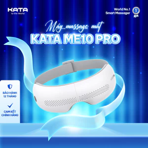 Máy massage mắt KATA ME10 Pro mát xa bằng túi khí 360 độ co bóp liên tục toàn diện, chườm nóng giảm đau mỏi mắt | KATA