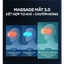 Máy massage mắt KATA ME10 Pro mát xa bằng túi khí 360 độ co bóp liên tục toàn diện, chườm nóng giảm đau mỏi mắt | KATA