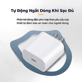 [ Sạc K Nhanh Hoàn Tiền ] Bộ Củ Cáp Sạc Nhanh 35W Củ Sạc PD 35W Dây sạc dù,  Sạc nhanh an toàn cho iPhone 15 16 17