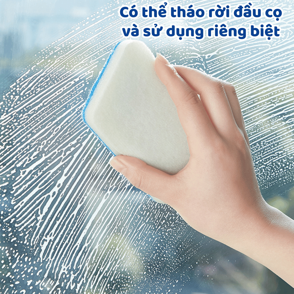 Bộ Cọ Vệ Sinh Nhà Tắm Dùng Một Lần DINO, Bàn Chải Chà Sàn Đa Năng Có Đầu Cọ Thay Thế Làm Sạch Hiệu Quả