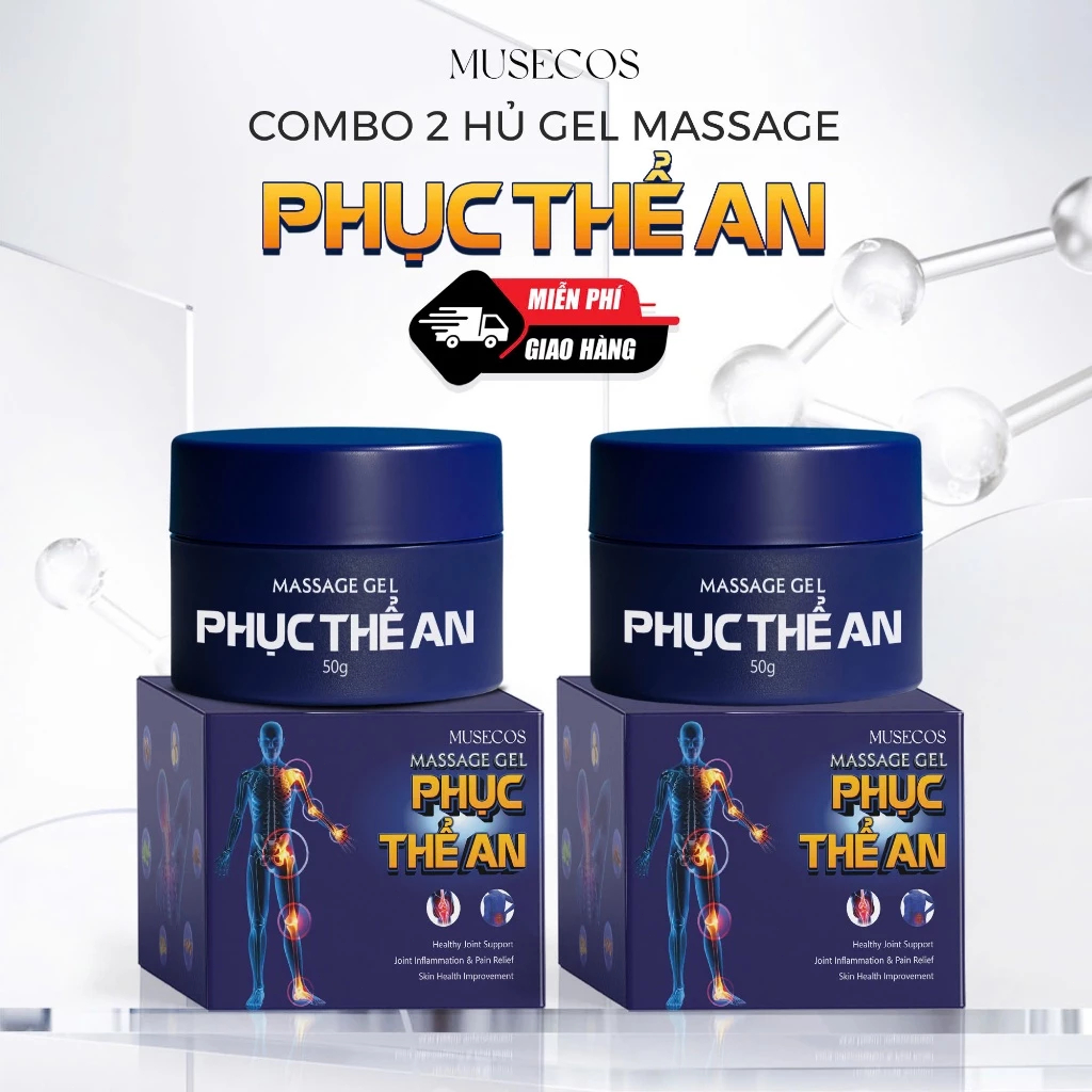 Gel Massage - Phục Thể An ( 50gr ) - Hỗ Trợ Tê Bì Chân Tay , Các Vấn Dề Nhức Mỏi , Xương Khớp - Gel Massage Toàn Thân