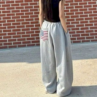 Hot Trendy- Quần Nỉ Bigsize Đôi Da Phong Cách Hàn Quốc - Chất Liệu Chống Xù, Phom Rộng, Túi Cờ