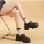 Giày da nữ đế dày đa năng giúp tăng chiều cao, kiểu dáng sinh viên