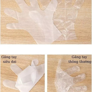 GĂNG TAY NILON VICTORIA BAY SIZE L DÙNG 1 LẦN – 300 CÁI COMBO 3 HỘP – GĂNG TAY PE TRONG SUỐT
