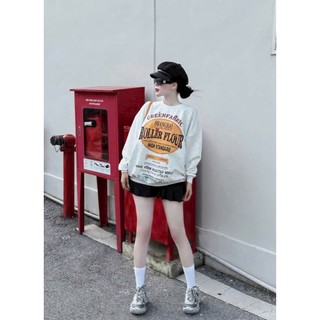 Loại 1- Áo Sweater Nỉ Lót Nhung Nữ Form Boxy – Thoải Mái - Che Khuyết Điểm-  Áo Thu Đông Dày Dặn, Y Hình Freesize <70kg