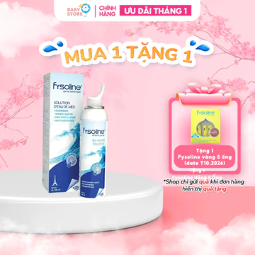 Xịt Nước Muối Biển Sâu Fysoline Pháp 100ml - Vệ Sinh, Giữ ẩm, Cân Bằng Sinh Lý Niêm Mạc Mũi