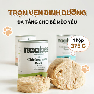 [COMBO 24-12 LON] Thùng Pate Cho Mèo NaaBee 375g Dạng Mousse Cho Mọi Lứa Tuổi, Giàu Đạm, Tiêu Hoá Tốt