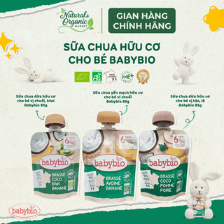 Sữa Chua Dừa Hữu Cơ Cho Bé Babybio 85g Bổ Sung Vitamin Và Khoáng Chất Tự Nhiên - Natural Market