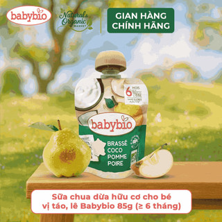 Sữa Chua Dừa Hữu Cơ Cho Bé Babybio 85g Bổ Sung Vitamin Và Khoáng Chất Tự Nhiên - Natural Market