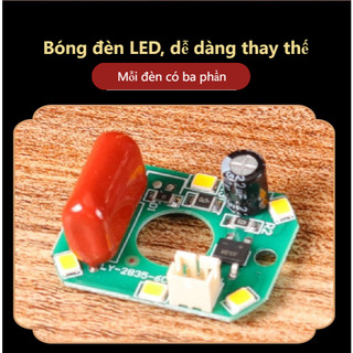 Đèn Led Phú Quý Hoa Sen - Đồ Trang Trí Bàn Thờ Lễ Hội Tet An Toàn