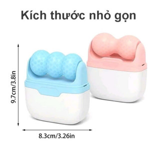 Con Lăn Massage Đá Lạnh 2 Đầu Chăm Sóc Da Mặt, Se Lỗ Chân Lông