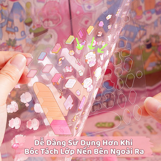 Sổ Sticker Cảnh Quan 3D Trang Trí Không Gian Mini Cho Bé - Tập Bóc Dán DIY 20 Chủ Đề Cho Bé Vui Chơi Sáng Tạo