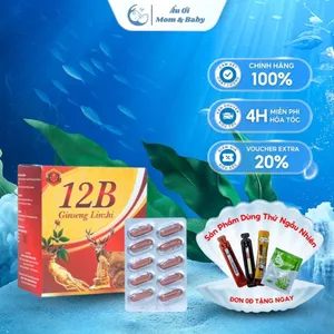 Viên uống 12B Ginseng Linzhi Giúp Bổ Sung Sức Khỏe, Tăng Cường Sức Đề Kháng - Hộp 100 viên