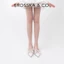 - Giày cao gót Slingback lưới mũi nhọn phối nơ thanh lịch cao 2cm màu trắng kem - EL097