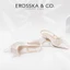 - Giày cao gót Slingback lưới mũi nhọn phối nơ thanh lịch cao 2cm màu trắng kem - EL097