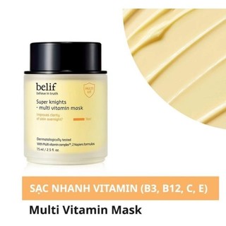 Mặt nạ ngủ Belif Multi Vitamin mặt nạ ngủ belif phục hồi da cấp ẩm dưỡng trắng 75ml- Kosmi Beauty