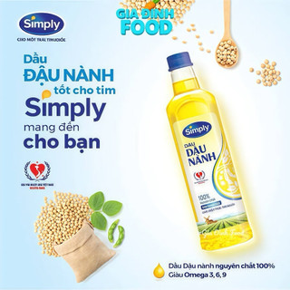 Dầu đậu nành tốt cho tim Simply 1L