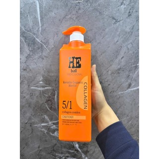 BÔ GỘI XÃ PHỤC HỒI TÓC 5IN1 HE BAU MÀU CAM DUNG TÍCH 1000ML· Collagen Elvawell White Truffle Repairing