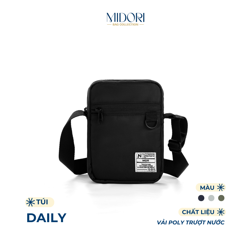 Túi DAILY Đeo Chéo Nam Nữ Vải Polyester Đựng Điện Thoại Đi Chơi Tiệc | MIDORI BAG COLLECTION