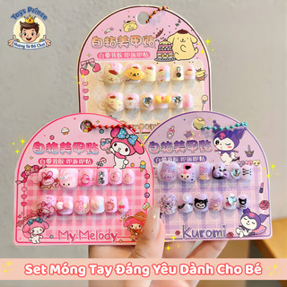 Set Móng Tay Giả Kuromi - Kitty - Cinnamoroll In 3D Siêu Dễ Thương, Bám Chắc - Phụ Kiện Thời Trang Đáng Yêu