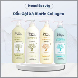 Dầu gội xả Biotin Collagen Voudioty chống rụng tóc gội xả phục hồi tóc 500ml 1000ml - Olia Cosmetic