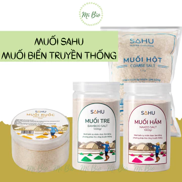 Muối Hầm - Muối hột - Muối tre - Hoa Muối - Muối biển truyền thống Sahu - Ăn Chay - Ăn Kiêng - Ăn thực dưỡng