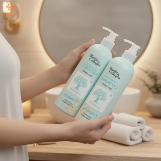 Dầu gội xả Biotin Collagen Voudioty chống rụng tóc gội xả phục hồi tóc 500ml 1000ml - Olia Cosmetic