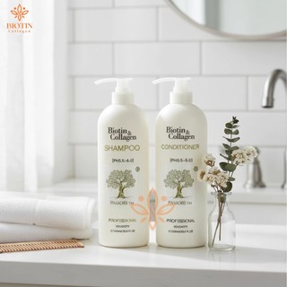 Dầu gội xả Biotin Collagen Voudioty chống rụng tóc gội xả phục hồi tóc 500ml 1000ml - Olia Cosmetic