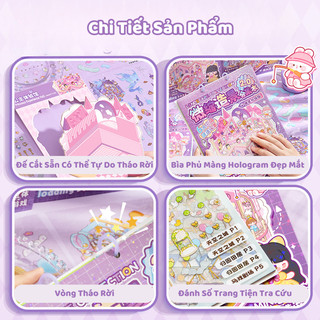 Sổ Sticker Cảnh Quan 3D Trang Trí Không Gian Mini Cho Bé - Tập Bóc Dán DIY 20 Chủ Đề Cho Bé Vui Chơi Sáng Tạo